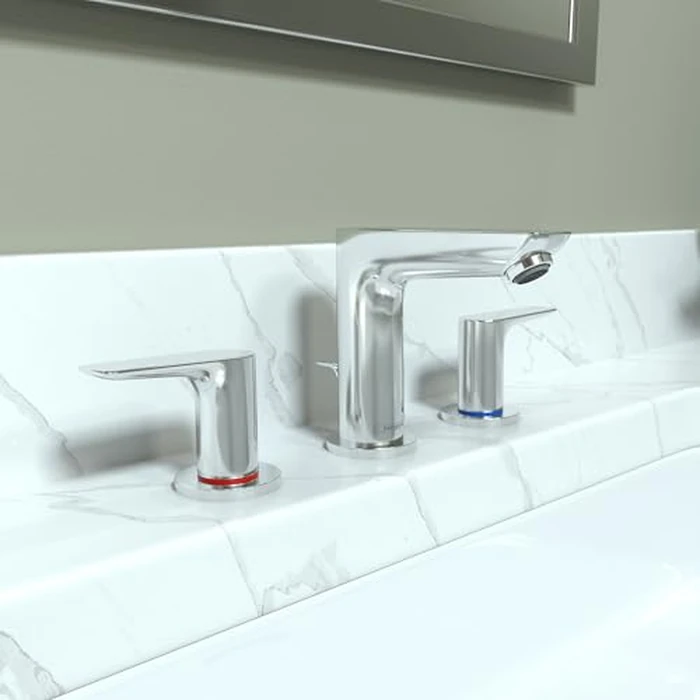 hansgrohe Talis E Modern 2-Handle 5-inch Tall Bathroom Sink Faucet in Chrome, 71733001 by hansgrohe - Image 2