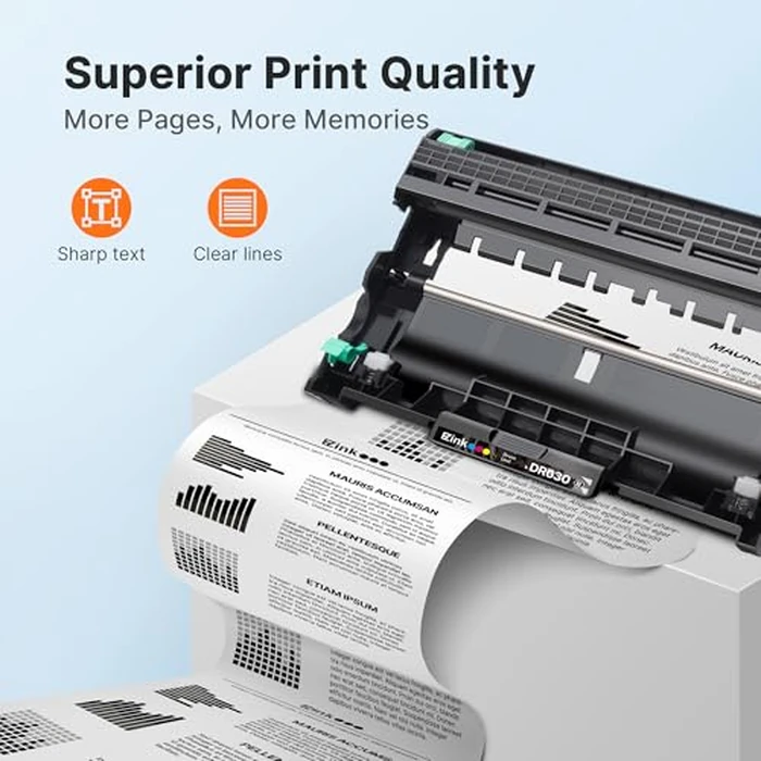 E-Z Ink DR630 Drum Unit 1 Pack Compatible Replacement for Brother DR630 DR660 DR-630 DR-660 Drum for Brother DCP-L2520DW DCP-L2540DW HL-L2320D MFC-L2700DW MFC-L2720DW MFC-L2740DW Printer by E-Z Ink - Image 4
