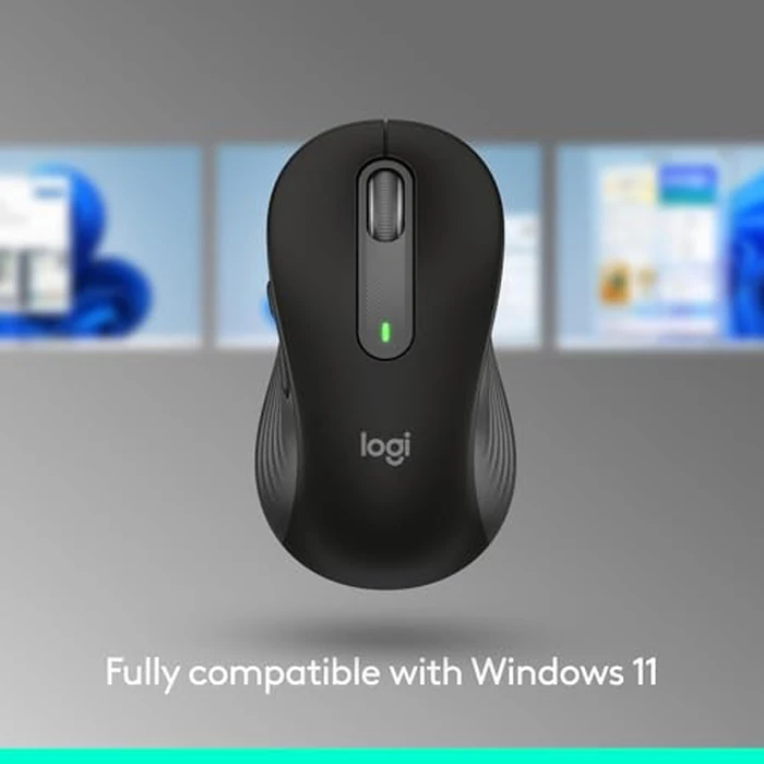 Logitech Signature M650 L Full Size Wireless Mouse - for Large Sized Hands, 2-Year Battery, Silent Clicks, Customizable Side Buttons, Bluetooth, for PC/Mac/Multi-Device/Chromebook - Black by Logitech - Image 5