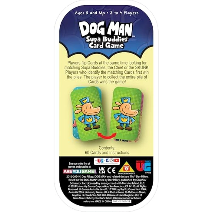 University Games, Dog Man Supa Buddies Card Game, Based on The Dog Man Books Series, for 2 to 4 Players Ages 5 and Up by University Games - Image 8