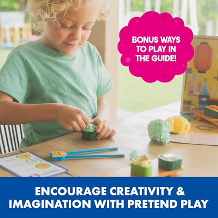 Educational Insights Playfoam Sushi Shop - Sensory Toys & Fidget Toys for Kids, Pretend Play Food Craft Kit, Squishy Foam, Non Sticky Dough & Classroom Tools, Gifts for Ages 3+ by Educational Insights - Image 5