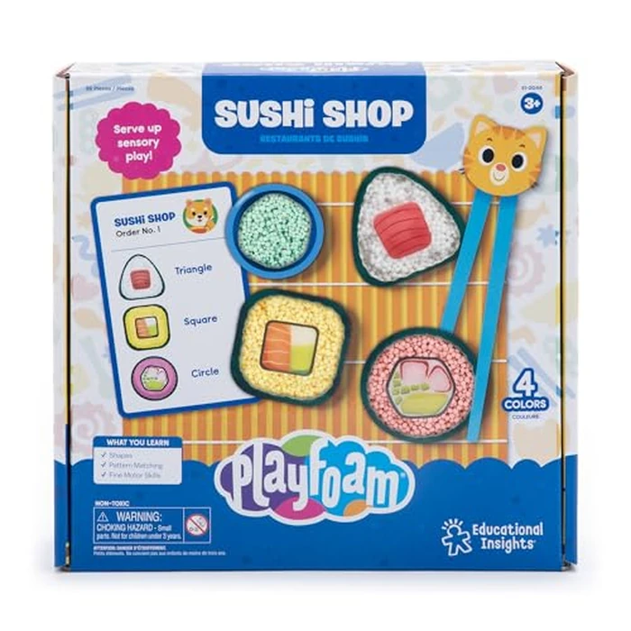 Educational Insights Playfoam Sushi Shop - Sensory Toys & Fidget Toys for Kids, Pretend Play Food Craft Kit, Squishy Foam, Non Sticky Dough & Classroom Tools, Gifts for Ages 3+ by Educational Insights - Image 7