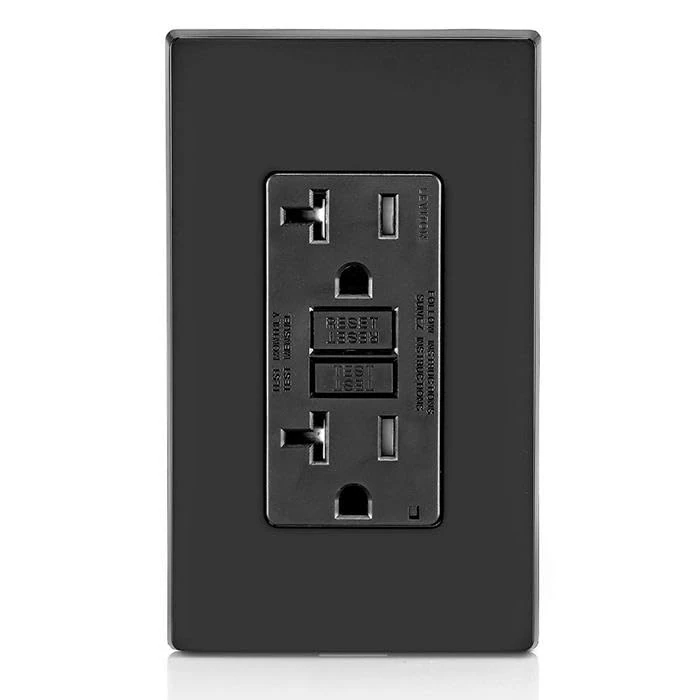 Leviton GFCI Receptacle, 20 Amp Tamper-Resistant, GFTR2-E, Black by Leviton - Image 7