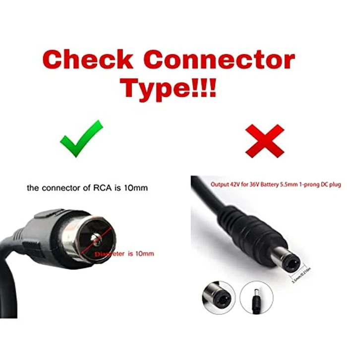 Galaxy Bang 42V 2A Adapter Charger for NAKTO City Stroller, Pony, Mini Cruiser, Fashion E-Bikes, Cruiser, Classic, Elegance, Camel Series E-Bikes, Camel Step-Thru by Galaxy Bang - Image 2