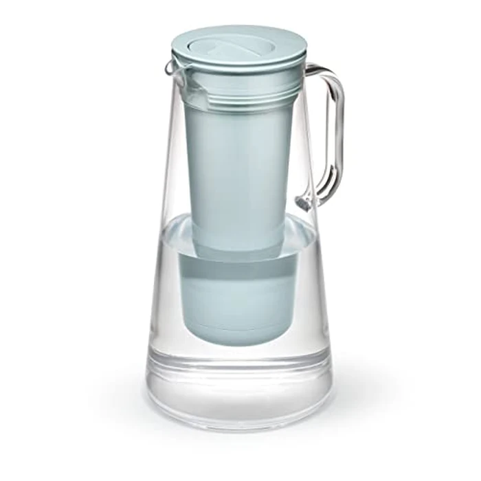 LifeStraw Home - Water Filter Pitcher, 7-Cup, Seafoam, BPA Free Designed for Everyday Protection Against Bacteria, parasites, microplastics, Lead, Mercury, PFAS, and a Variety of Chemicals by LifeStraw - Used - Acceptable condition - CA$24.94