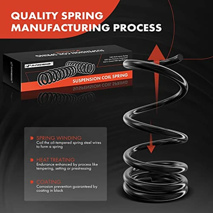 A-Premium 2Pcs Rear Suspension Coil Spring Set Compatible with Ford Focus 2012 2013 2014 2.0L, Driver and Passenger Side, Replace# BV6Z5560D by A-premium - Image 2