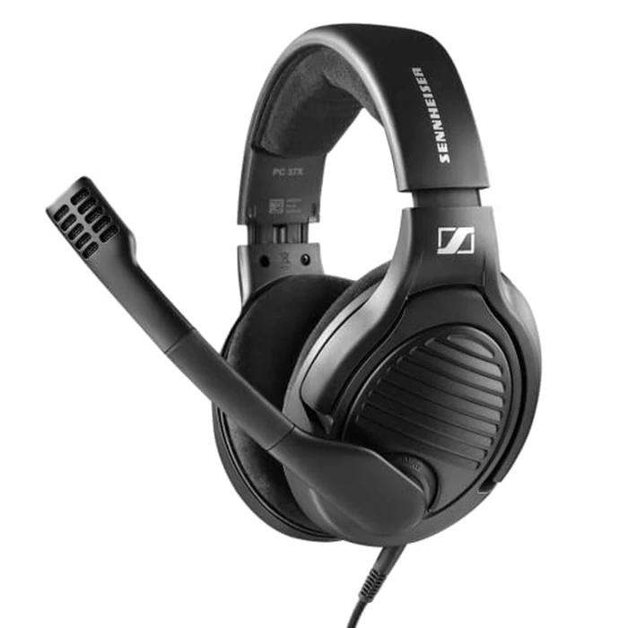 Massdrop x Sennheiser PC37X Gaming Headset - Noise-Cancelling Microphone with Over-Ear Open-Back Design, 10 ft Detachable Cable, and Velour Earpads,Black by DROP - Used - Very Good condition