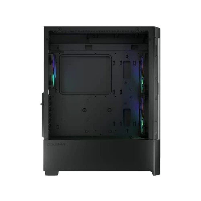 Cougar AIRFACE RGB PC Gaming Case Mid Tower - Mini ITX/Micro ATX/ATX/CEB/*E-ATX Motherboards with Tempered Glass Panel, 3 x 120mm ARGB Fans Front & 1x 120mm ARGB Fan Rear Pre-Installed, Black by COUGAR - Image 7