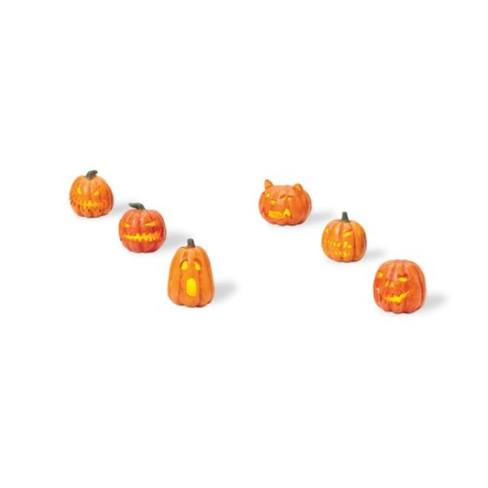 Department 56 Lit Jack-O-Lanterns (Set of 6) by Department 56 - Used - Very Good condition - US$22.87