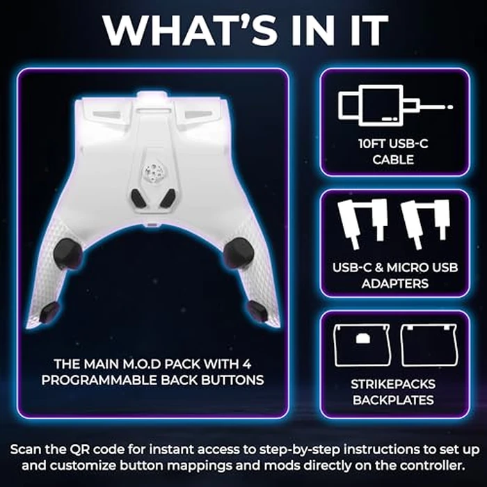 Collective Minds Xbox Strikepack Horizon Vista M.O.D. Pack - Wired Controller Mod with Programmable Back Buttons for Xbox Series X|S and Xbox One, App-Powered Customization, Anti-Recoil M.O.D.s, Effortless Control by Collective Minds - Image 4