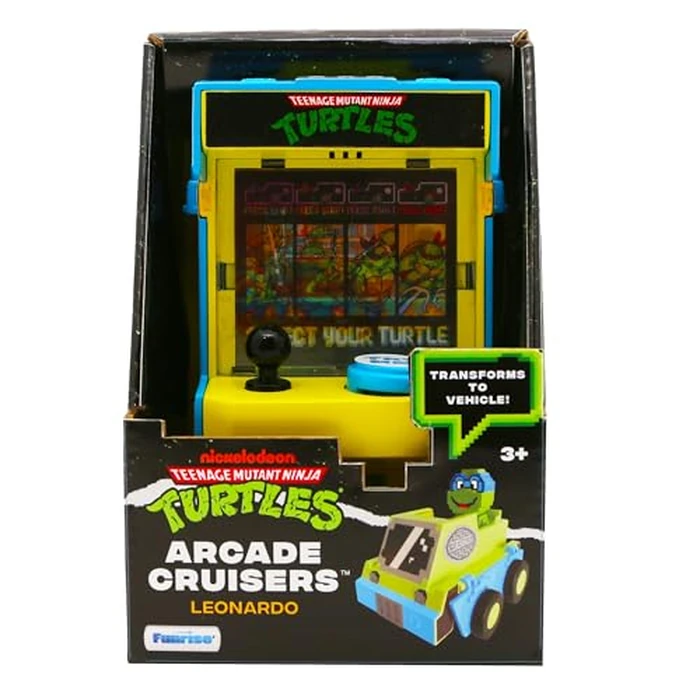 Teenage Mutant Ninja Turtles Arcade Cruisers Leonardo Edition, 2-in-1 Arcade Cabinet to Transforming Vehicle with Lights & Sounds and Dual-Screen Lenticular Display by Teenage Mutant Ninja Turtles - Image 4
