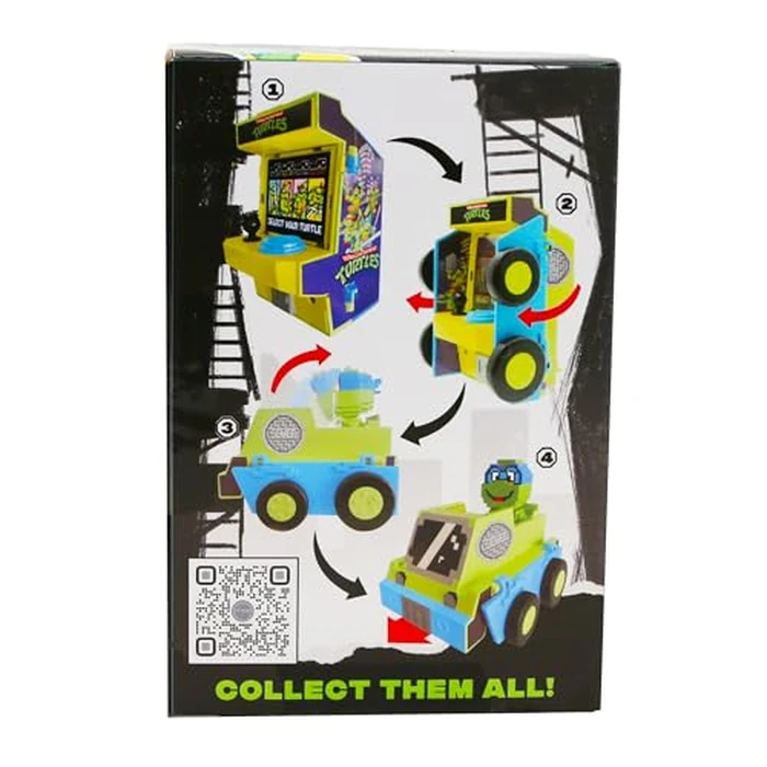 Teenage Mutant Ninja Turtles Arcade Cruisers Leonardo Edition, 2-in-1 Arcade Cabinet to Transforming Vehicle with Lights & Sounds and Dual-Screen Lenticular Display by Teenage Mutant Ninja Turtles - Image 5