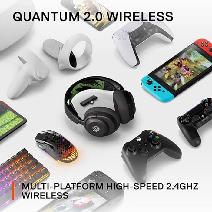 SteelSeries Arctis Nova 4X Wireless Multi-Platform Gaming Headset - 360 degrees Spatial Audio - 2.4GHz High-Speed Wireless - 36 Hr Battery - USB-C - ClearCast Gen 2 Mic - Xbox Series X|S, PC, PS5, Switch by SteelSeries - Image 6