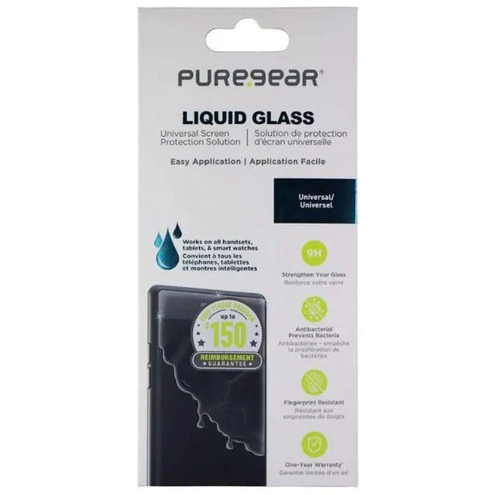 Pure Gear Liquid Glass Universal Screen Protection - Clear by Pure Gear - Refurbished - Excellent condition
