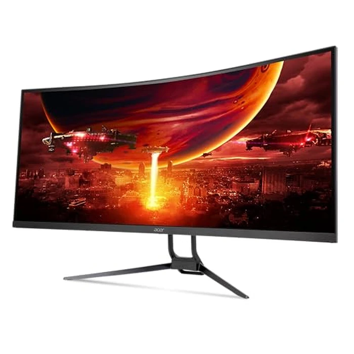 Acer EDA343CUR V3bmiippx 34" UWQHD (3440 x 1440) 1000R Curved VA Widescreen Gaming Display | AMD FreeSync Premium | 1ms (G to G) | up to 180Hz Refresh | 2 Speakers | Display Port and HDMI Cable Incl. by Acer - Image 9