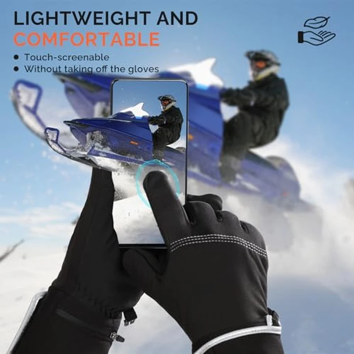 Savior Heated Glove Liners for Men Women,APP Smart Electric Heated Gloves with Remaining Power Display,Rechargeable,Suitable for Driving,Typing,Running,etc. (Black, XS/S) by SAVIOR HEAT - Image 4