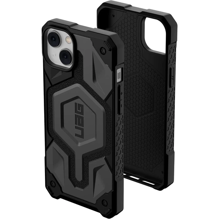 UAG Monarch Pro Kevlar with MagSafe Phone Case for iPhone 14 Plus - Kevlar Silver by UAG - Image 1