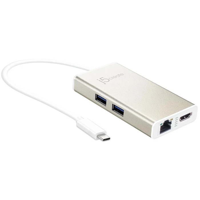 J5 JCA374 USB Type-C Multi-Adapter - Champagne Metallic by J5 - Image 1