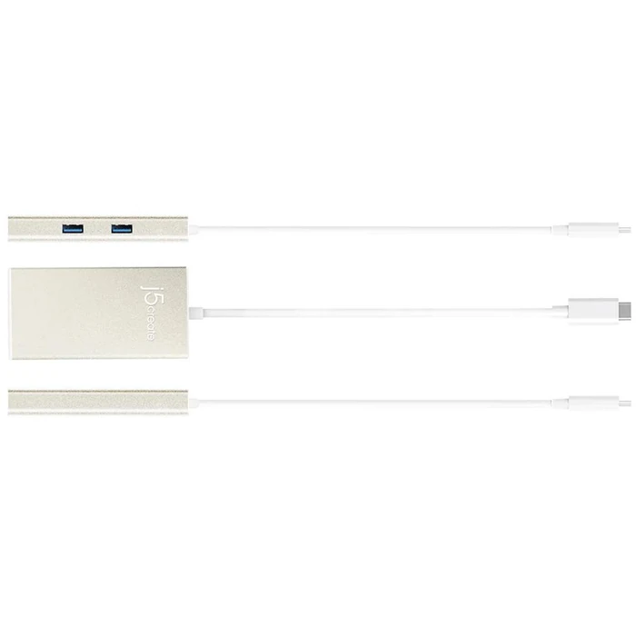 J5 JCA374 USB Type-C Multi-Adapter - Champagne Metallic by J5 - Image 3
