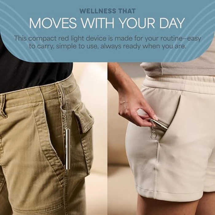 LifePro Mini 3.5 in Red Light Therapy for Body, Joints & Muscles - Portable Pocket Sized Red Light Therapy Device - Led Red Light Therapy for Face & Body by LifePro - Image 5