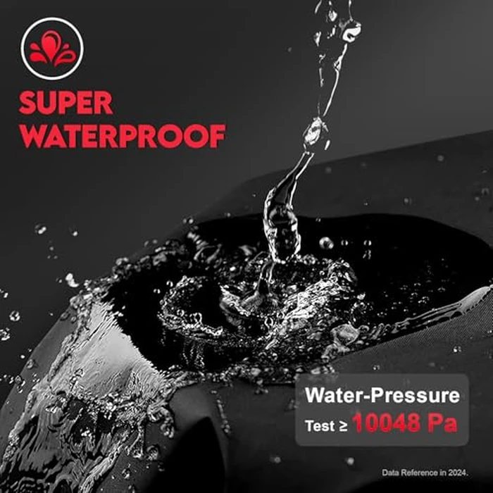 Zettum Patio Furniture Cover Square - 600D Outdoor Table Cover Waterproof & Heavy Duty, Extra Large Lawn Furniture Set Covers for Outside Dining Table and Chairs Seating Combo - 106 x 106 x 28 Inch by Zettum - Image 5