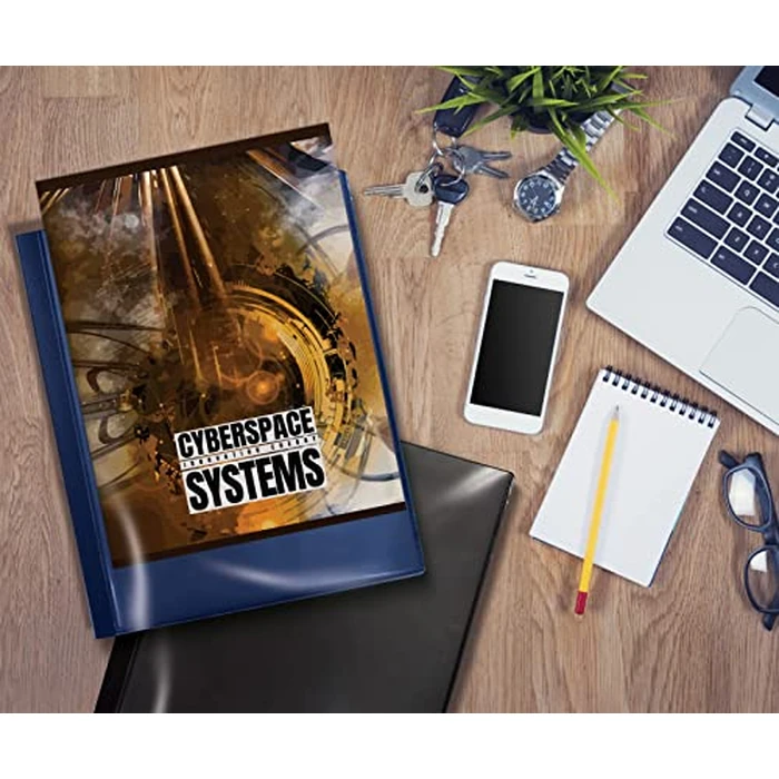 Better Office Products 48 Pocket Bound Presentation Book, Assorted Colors, Clear View Front Cover, 96 Sheet Protector Pages, 8.5" x 11" Sheets, Art Portfolio, Poly Covers, Letter Size (4 Pack) by Better Office Products - Used - Like New condition - US$14.69