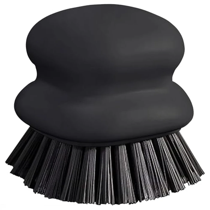 Dish Brush with Handle, Kitchen Scrub Brushes for Cleaning, Dish Scrubber with Nylon bristles for Sink, Pots, Pans(1Pack Black Nylon bristles) by CD HOME - Image 1