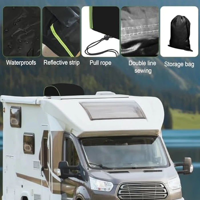 RV Air Conditioner Cover 600D for Dometic, Brisk II, Coleman Mach I II III, Mach 3 Plus, Mach 15, Roughneck, TSR Air Conditioners,Waterproof RV Air Conditioner Cover (43 * 31 * 15") by HSOKEW - Image 5
