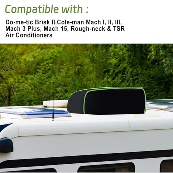 RV Air Conditioner Cover 600D for Dometic, Brisk II, Coleman Mach I II III, Mach 3 Plus, Mach 15, Roughneck, TSR Air Conditioners,Waterproof RV Air Conditioner Cover (43 * 31 * 15") by HSOKEW - Image 7