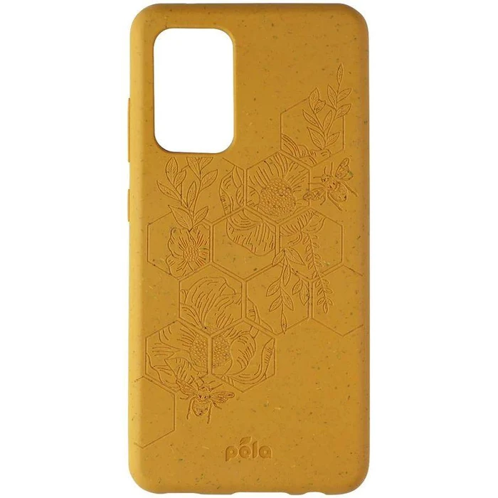 Pela Classic Series Flexible Phone Case for Samsung Galaxy A52 - Honey Hive (Yellow) by Pela - Refurbished - Brand New condition - US$8.28
