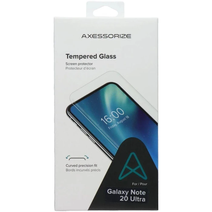 Axessorize Tempered Glass Screen Protector for Samsung Galaxy Note 20 Ultra - Clear by Axessorize - Refurbished - Brand New condition