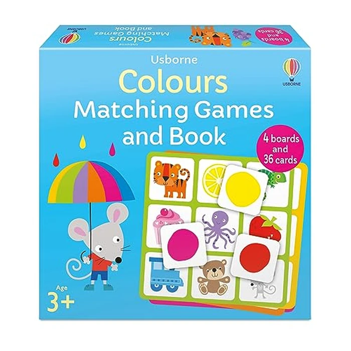 Colours Matching Games and Book by Usborne - Used - Acceptable condition