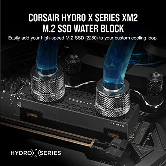 Corsair Hydro X Series XM2 M.2 SSD Water Block - Add Your M.2 SSD to a Custom Cooling Loop - Copper Cold Plate - Easy Installation by Corsair - Image 5