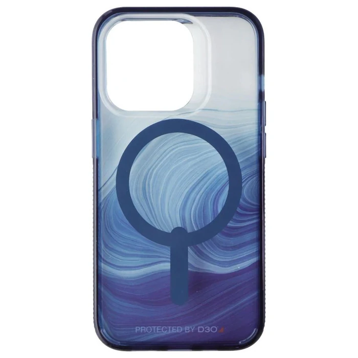 ZAGG Gear4 Milan Snap Phone Case with Magsafe for iPhone 14 Pro - Blue Swirl by ZAGG - Image 2