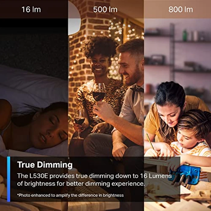 Tapo TP-Link Smart Light Bulbs, 16M Colors RGBW, Dimmable, Compatible with Alexa and Google Home, A19, 60W Equivalent, 800LM CRI>90, 2.4GHz WiFi only, No Hub Required, L530E(4-Pack) by Tapo - Image 4