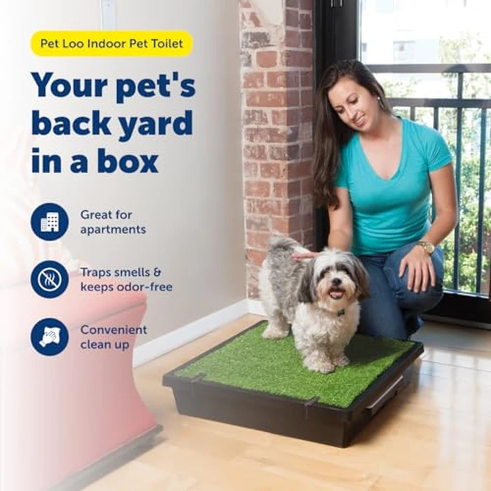 PetSafe Pet Loo Portable Dog Potty - Pet Toilet Alternative for Puppy Pads - Medium - Perfect for House Training - Easy-to-Clean Grass Mat by PetSafe - Image 3