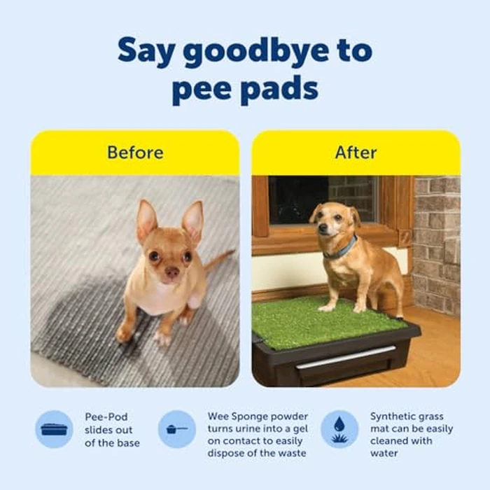 PetSafe Pet Loo Portable Dog Potty - Pet Toilet Alternative for Puppy Pads - Medium - Perfect for House Training - Easy-to-Clean Grass Mat by PetSafe - Image 4