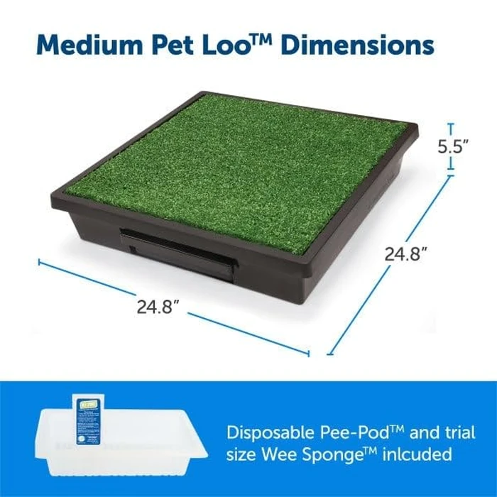 PetSafe Pet Loo Portable Dog Potty - Pet Toilet Alternative for Puppy Pads - Medium - Perfect for House Training - Easy-to-Clean Grass Mat by PetSafe - Image 10