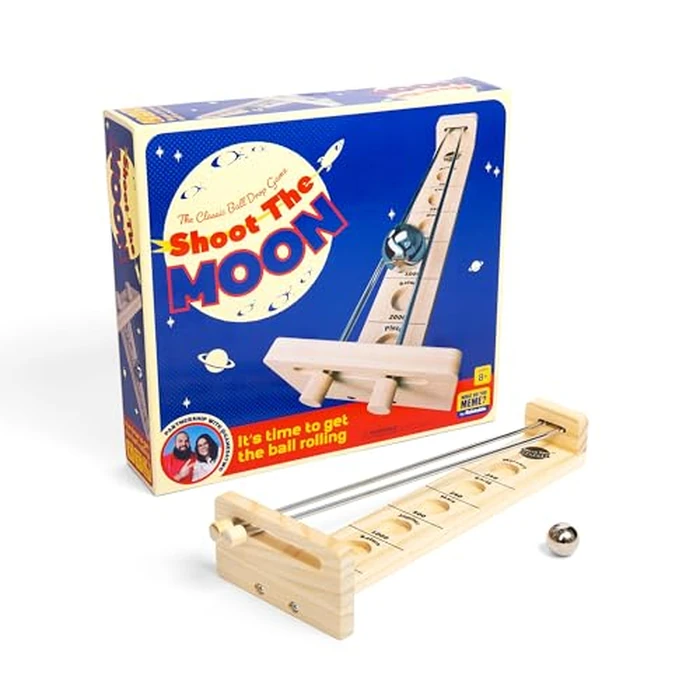 Shoot The Moon By Relatable, Exciting Strategy Moon Ball Games for Family Gatherings, Balance Game for Kids, Includes 1 Metal Gravity Ball, 1 Shoot The Moon Structure, and Instructions by WHAT DO YOU MEME? - Used - Like New condition