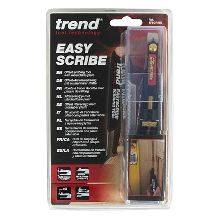 Trend EasyScribe Scribing Tool, Accurate Scribing Solution for Carpenters, Joiners, Tilers, Kitchen & Shop Fitters, E/SCRIBE, Black by TREND - Image 2