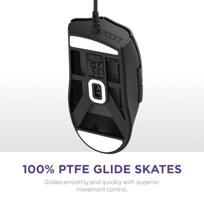 NZXT Lift 2 Ergo, Lightweight Ergonomic Wired Gaming Mouse, Lightweight 61 g Design, 8K Polling Rate, Optical Switches, 26K DPI Optical Sensor, 100% PTFE Feet, Black by NZXT - Image 7