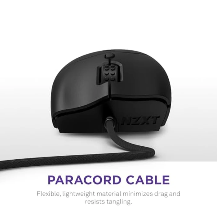 NZXT Lift 2 Ergo, Lightweight Ergonomic Wired Gaming Mouse, Lightweight 61 g Design, 8K Polling Rate, Optical Switches, 26K DPI Optical Sensor, 100% PTFE Feet, Black by NZXT - Image 8