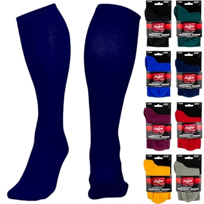 Performance Over-the-Calf Baseball Sock (Small/Navy) by Rawlings - Used - Very Good condition - CA$13.81