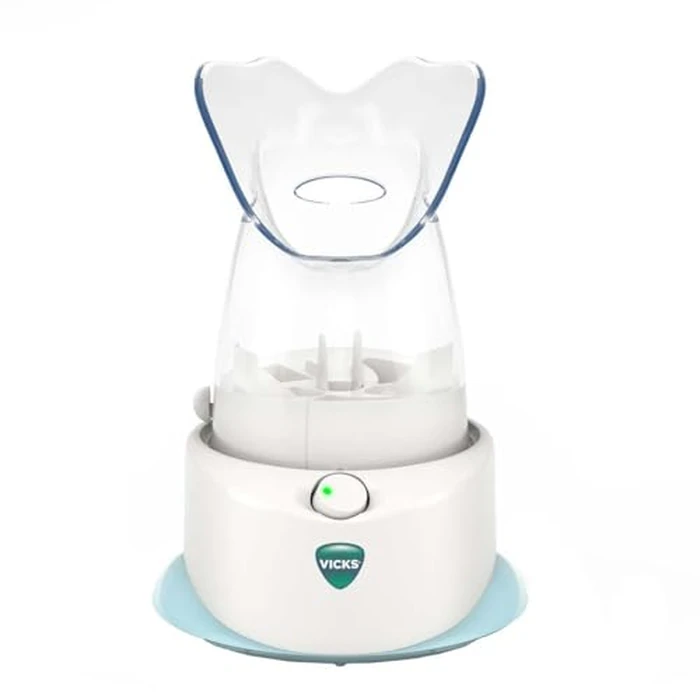 Vicks Personal Steam Inhaler for Targeted, Natural Steam Relief for Allergies, Congestion, Cough & Colds, and Sinus Irritation, Use with VapoPads - 1 Included by Vicks - Image 1