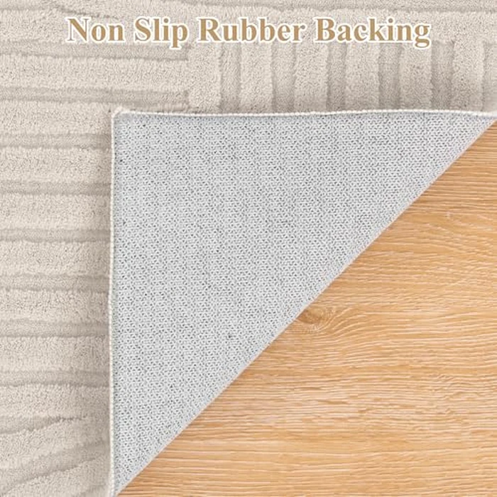 Pauwer Area Rug 6x9 for Living Room Non Slip Washable Rugs for Bedroom Soft Fluffy Geometric Rug Boho Indoor Mat Floor Carpet for Kids Room Dining Room Kitchen by Pauwer - Image 4