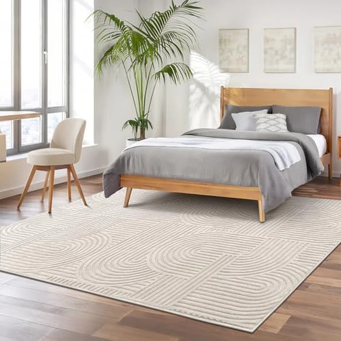 Pauwer Area Rug 6x9 for Living Room Non Slip Washable Rugs for Bedroom Soft Fluffy Geometric Rug Boho Indoor Mat Floor Carpet for Kids Room Dining Room Kitchen by Pauwer - Image 7