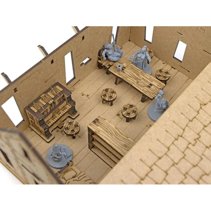 TowerRex Bar Furniture D&D Scatter Terrain Set for 28mm Miniatures, Dungeons and Dragons, Warhammer, Pathfinder DND Miniatures by TowerRex - Image 3