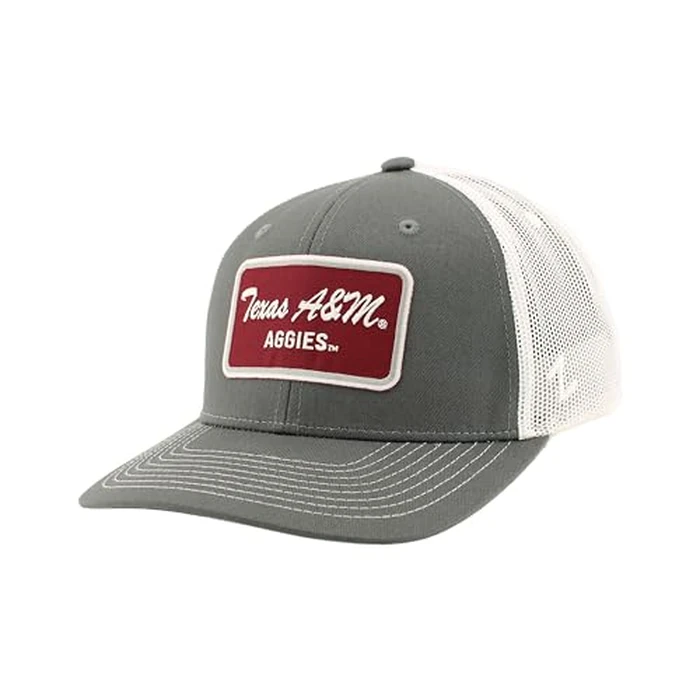 Texas A&M Aggies NCAA Officially Licensed Trucker Hat Dakota Patch Brick Gray White by ZHATS - Used - Like New condition