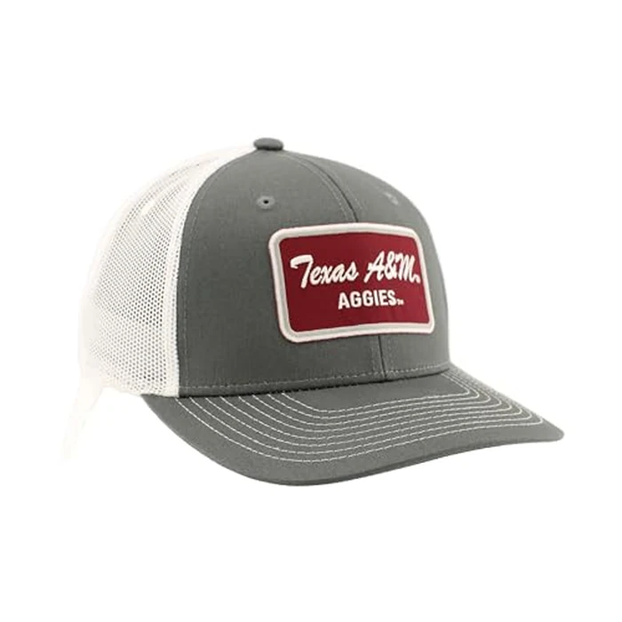 Texas A&M Aggies NCAA Officially Licensed Trucker Hat Dakota Patch Brick Gray White by ZHATS - Image 2