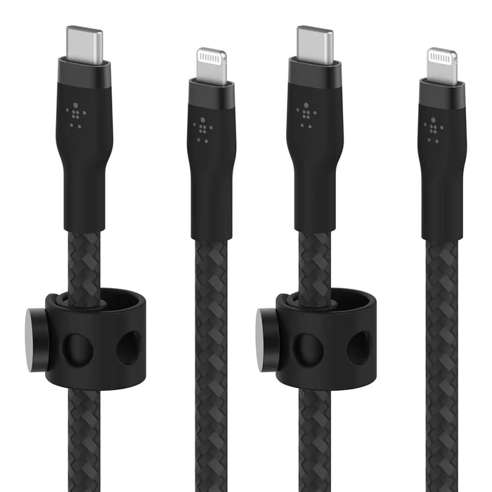 Belkin BoostCharge Pro Flex USB-C to USB-C Cable (2 Pack) - Black by Belkin - Refurbished - Brand New condition - US$35.98